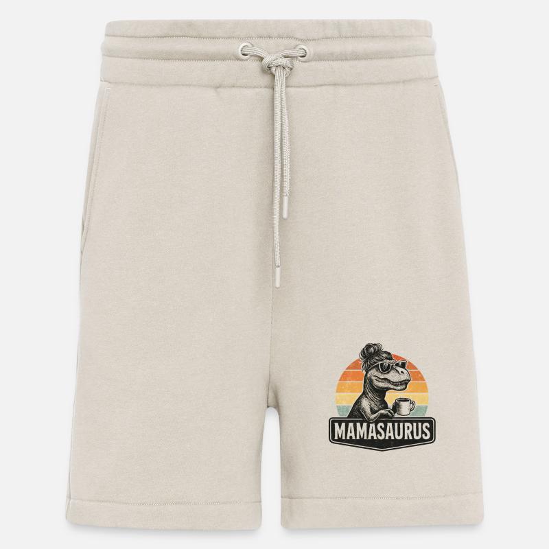Mamasaurus Mom Mom Gift Idea Humor Funny - Shorts - made by SPREAD - WARM CLAY