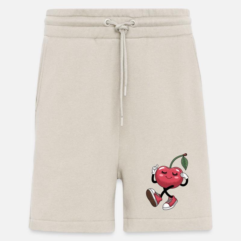 Dancing cherry with sneakers cheerful - Shorts - made by SPREAD - WARM CLAY