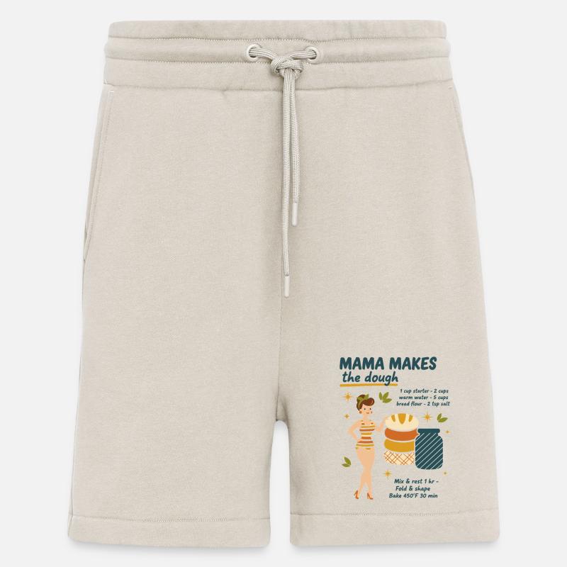 Sauerteigbrot-Backmama macht den Teigbacker - Shorts - made by SPREAD - WARM CLAY