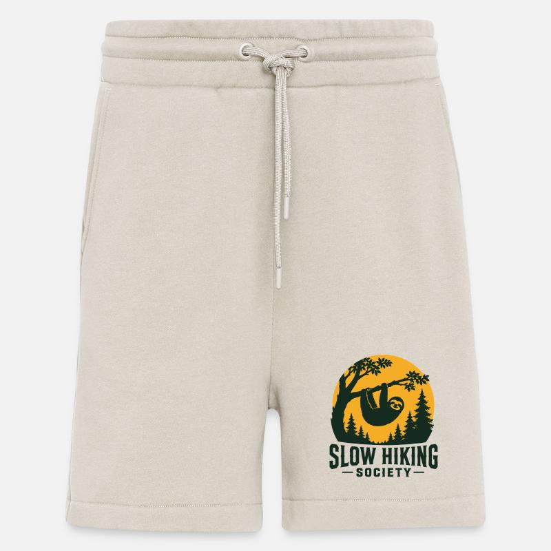 Slow Hiking Sloth  - Shorts - made by SPREAD - WARM CLAY