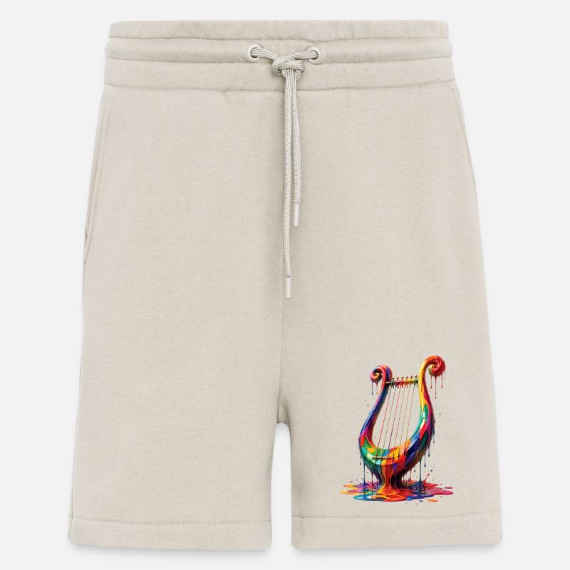 Leier mit tropfender Farbe - Shorts - made by SPREAD - WARM CLAY