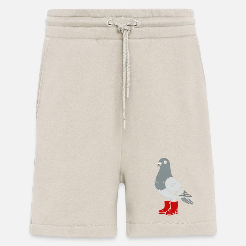 Dove in red boots - Shorts - made by SPREAD - WARM CLAY