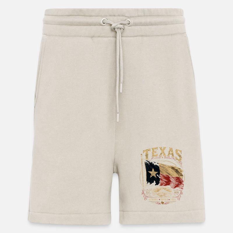 Texas Flag Pride: Stark & Free - Shorts - made by SPREAD - WARM CLAY