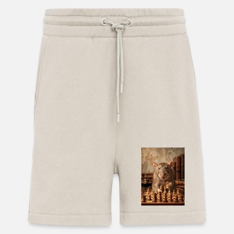 Ratte spielt Schach - Shorts - made by SPREAD - WARM CLAY