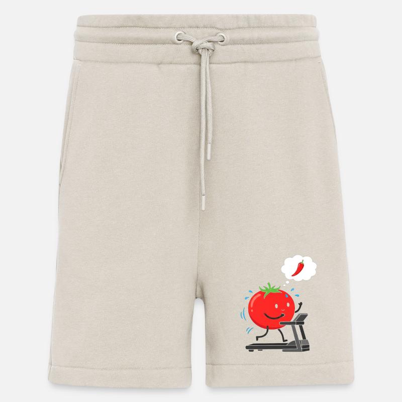 Tomate auf Laufband - Shorts - made by SPREAD - WARM CLAY