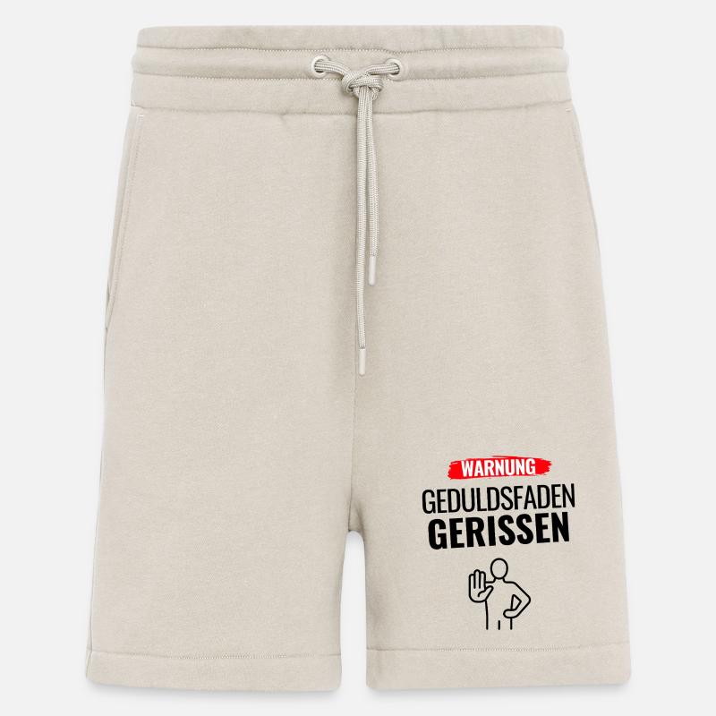 Warnung Humor Statement - Shorts - made by SPREAD - WARM CLAY