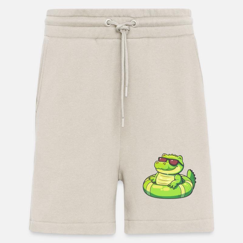 Alligator Comic Cool - Shorts - made by SPREAD - WARM CLAY