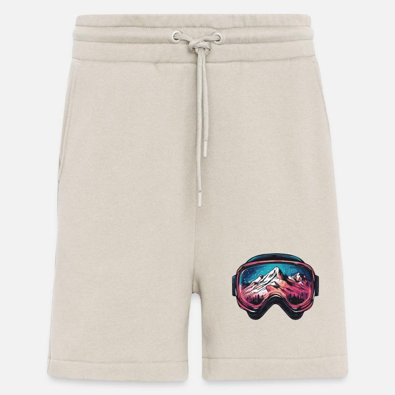 Ski Goggles Mountains Ski - Shorts - made by SPREAD - WARM CLAY