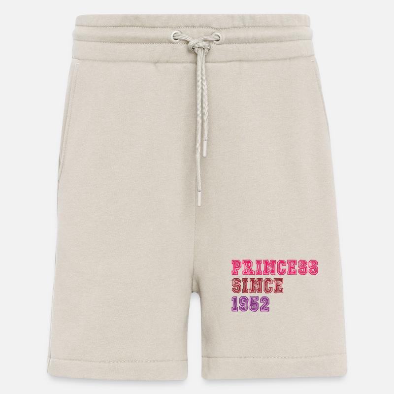 1952 Anniversaire Princesse - Short bio décontracté fabriqué en UE - WARM CLAY