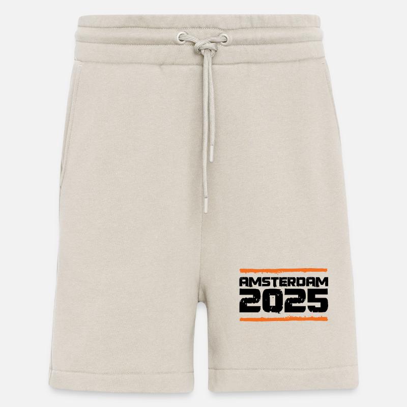 Vacances Amsterdam 2025 - Short bio décontracté fabriqué en UE - WARM CLAY