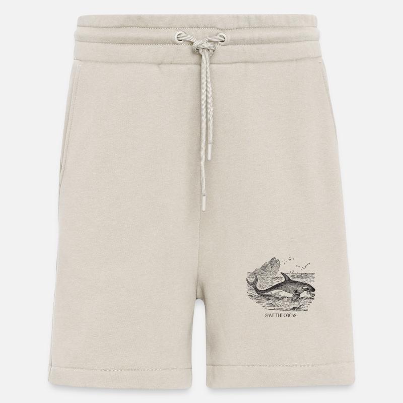 Save the Orcas Killerwal - Shorts - made by SPREAD - WARM CLAY