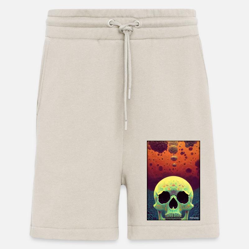 Crâne de Psy Goa - Short bio décontracté fabriqué en UE - WARM CLAY
