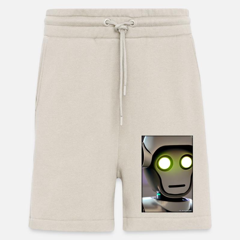 Robot Future Technology Science Android - Short bio décontracté fabriqué en UE - WARM CLAY