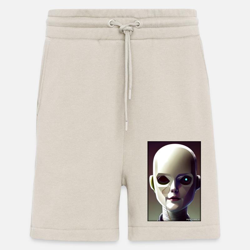 Roboter Zukunft Technik Wissenschaft Android - Shorts - made by SPREAD - WARM CLAY