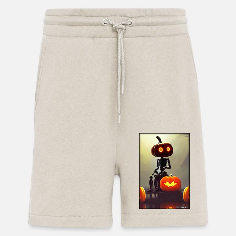 Robots Halloween Future Technology Science - Shorts - made by SPREAD - WARM CLAY