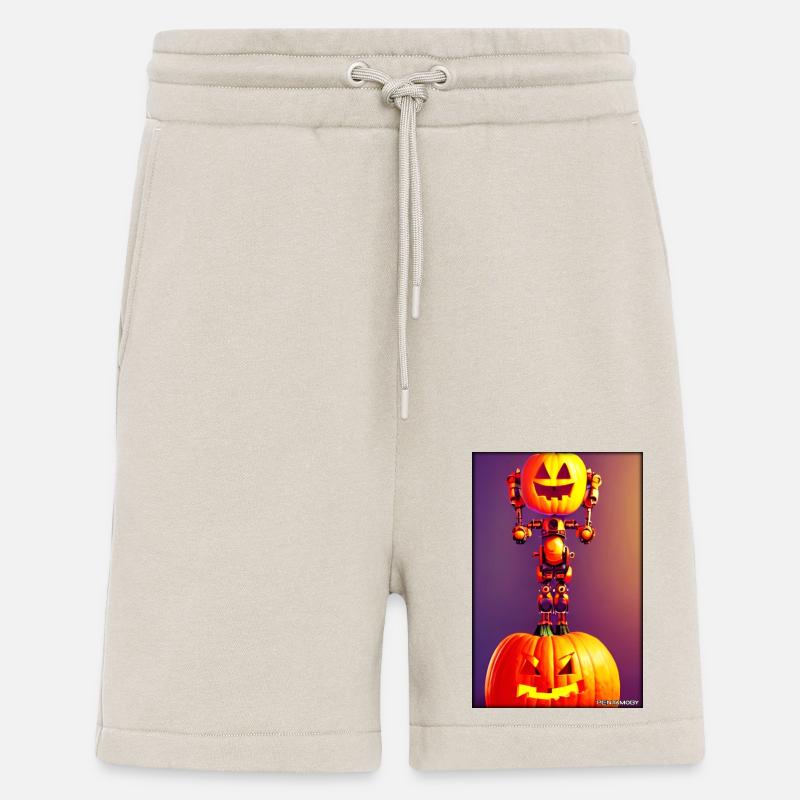 Robots Halloween Future Technology Science - Shorts - made by SPREAD - WARM CLAY