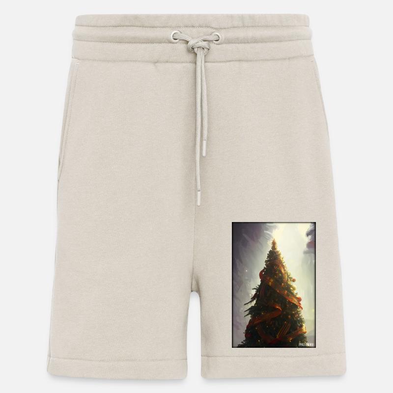 Arbre de Noël Noël hiver - Short bio décontracté fabriqué en UE - WARM CLAY
