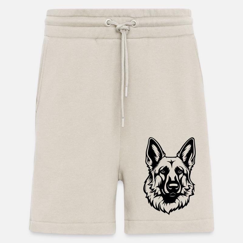 Schäferhund Hund Kopf - Shorts - made by SPREAD - WARM CLAY
