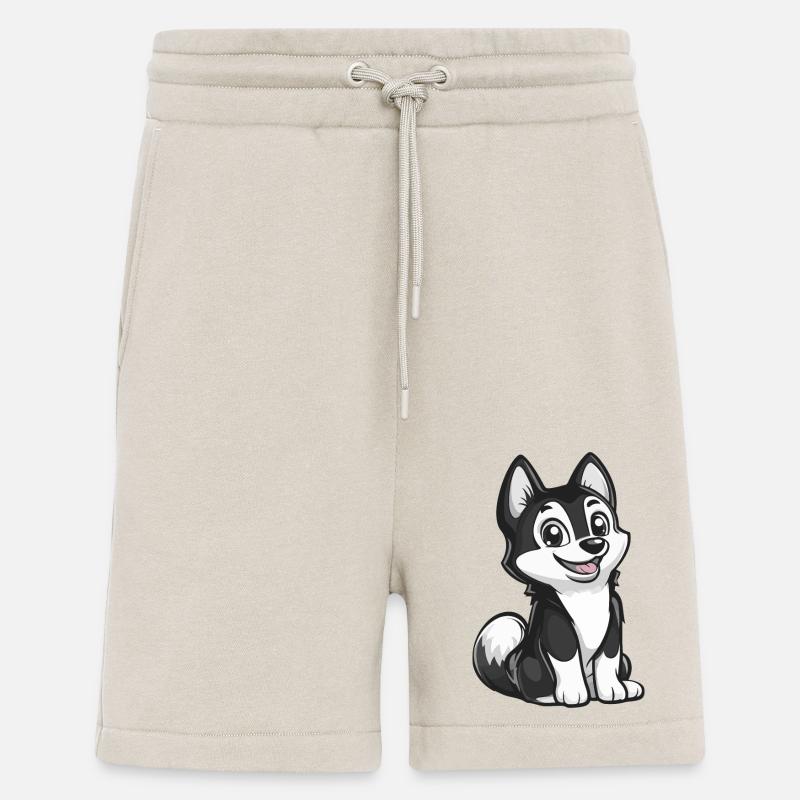 Husky Hund Comic Baby - Shorts - made by SPREAD - WARM CLAY