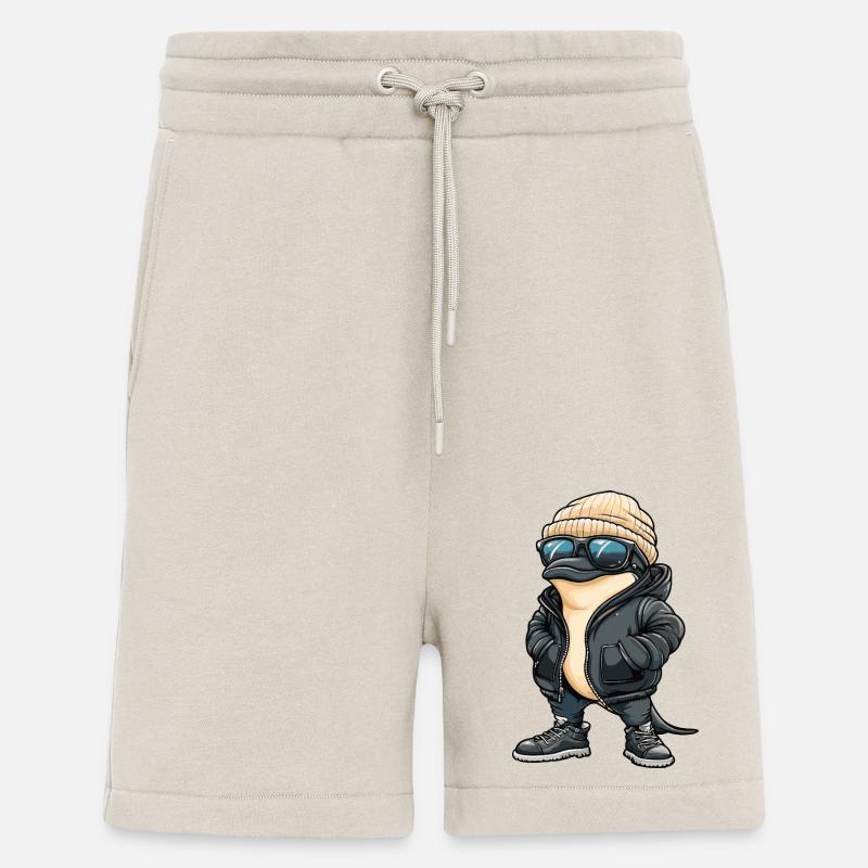 Dolphin Cool Comic - Shorts - made by SPREAD - WARM CLAY
