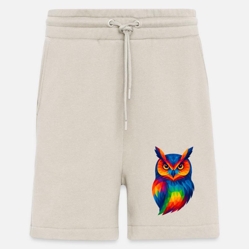 WPAP Stil Tiere - Eule - Shorts - made by SPREAD - WARM CLAY