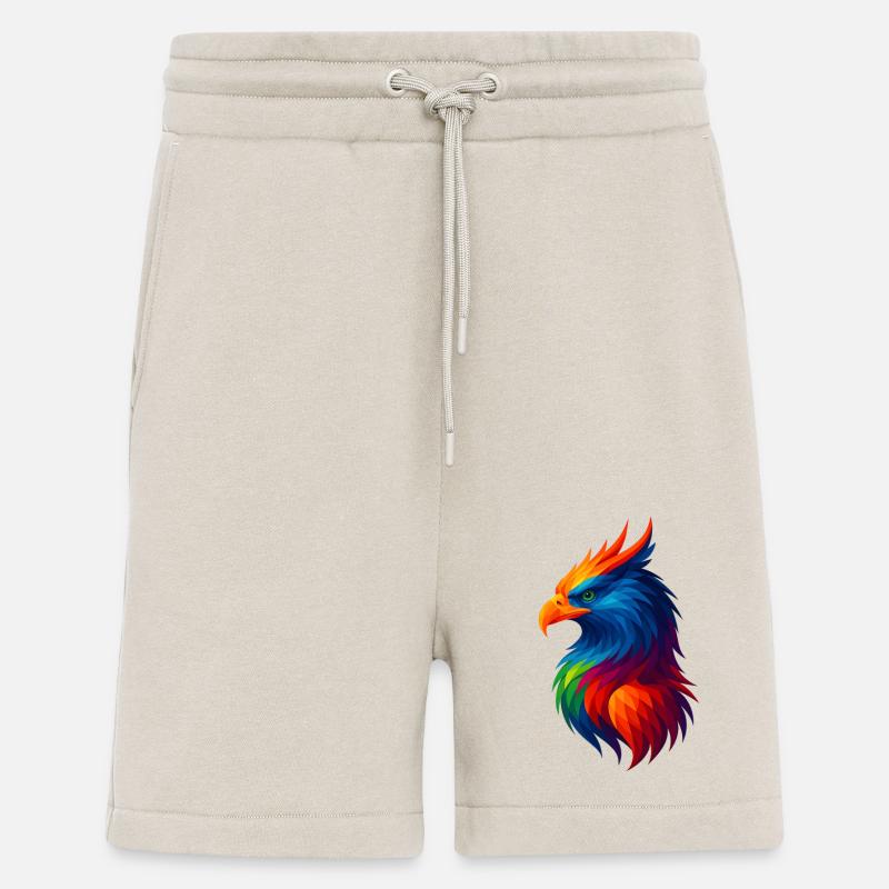 WPAP Stil Polygon Tiere - Greiff - Shorts - made by SPREAD - WARM CLAY