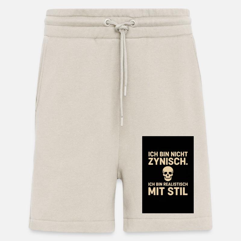 „Ich bin nicht zynisch - Shorts - made by SPREAD - WARM CLAY