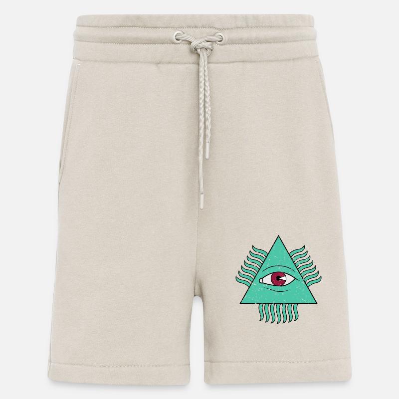 Pyramide Auge Illuminati - Shorts - made by SPREAD - WARM CLAY