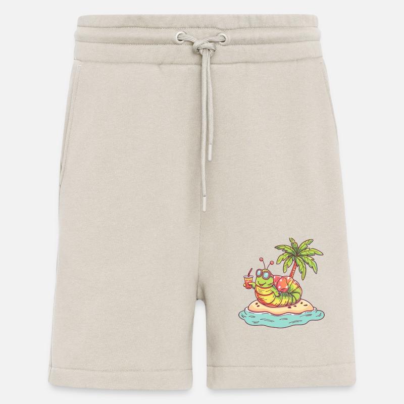 Wurm Sommer Strand Comic - Shorts - made by SPREAD - WARM CLAY