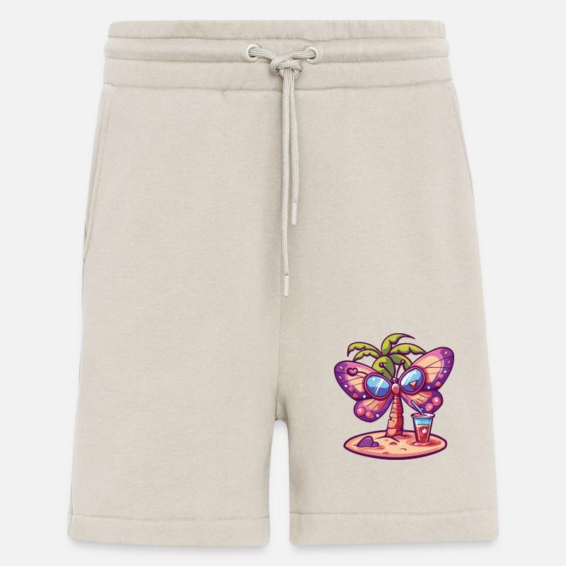 Schmetterling Sommer Strand Comic - Shorts - made by SPREAD - WARM CLAY