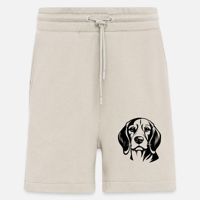 Beagle Hund Kopf - Shorts - made by SPREAD - WARM CLAY