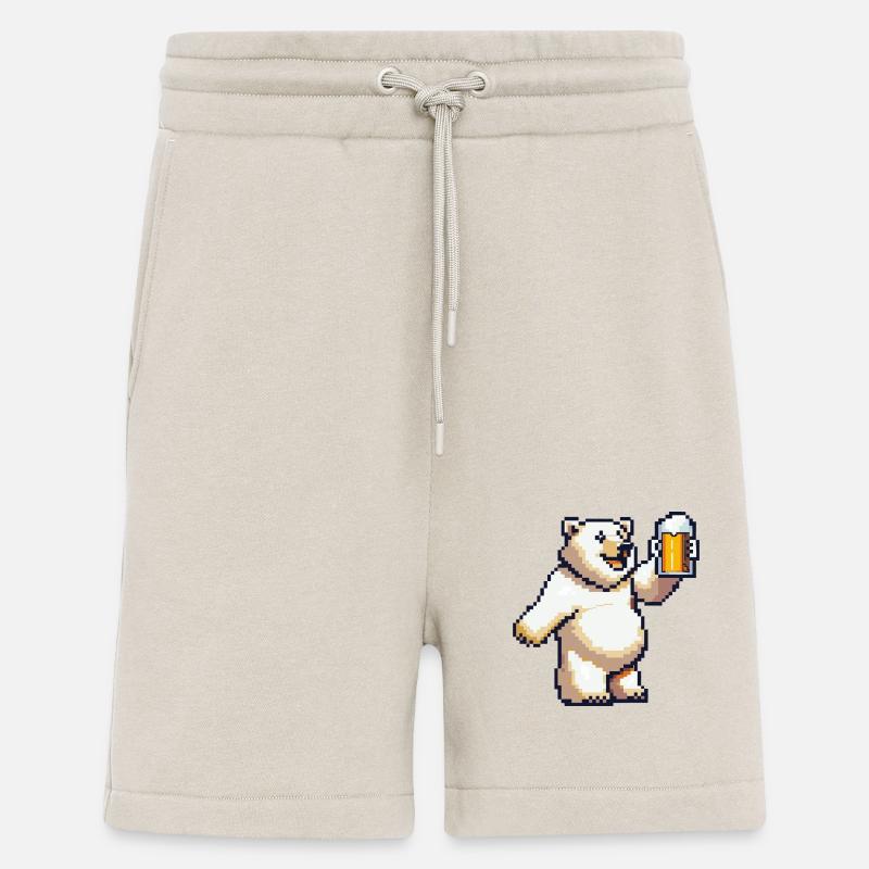 Eisbär Bier Pixel - Shorts - made by SPREAD - WARM CLAY