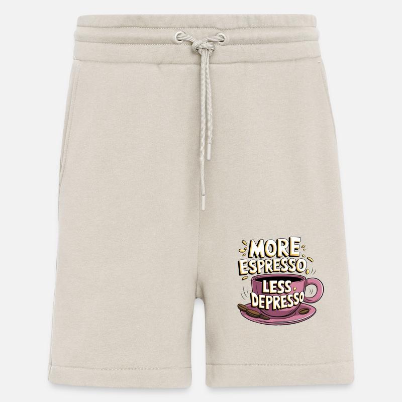 Espresso, Coffee, Kaffee, Latte, Geschenkidee - Shorts - made by SPREAD - WARM CLAY