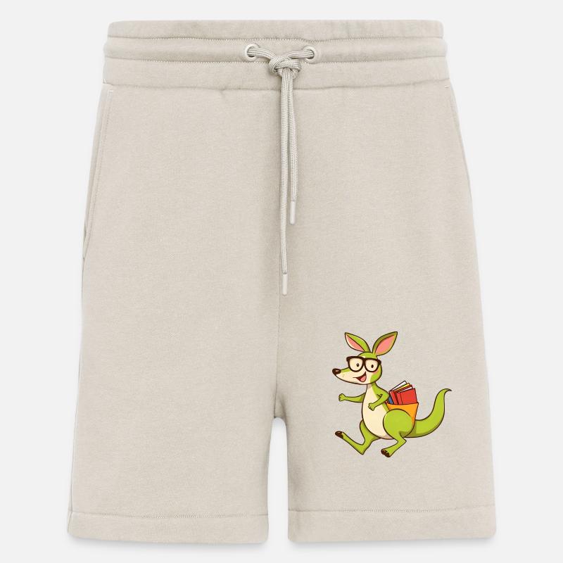 Süßes Känguru-Lesebuch mit Brille - Shorts - made by SPREAD - WARM CLAY