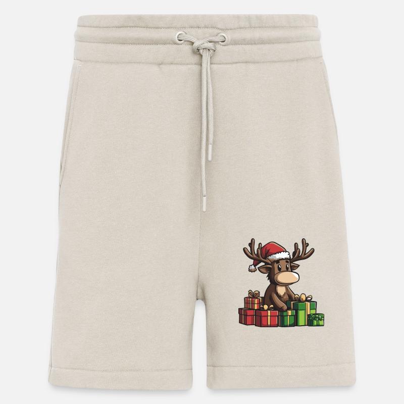 Elch Weihnachten Comic Geschenke - Shorts - made by SPREAD - WARM CLAY