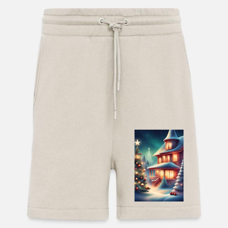 Merveilleuse période de Noël - Short bio décontracté fabriqué en UE - WARM CLAY