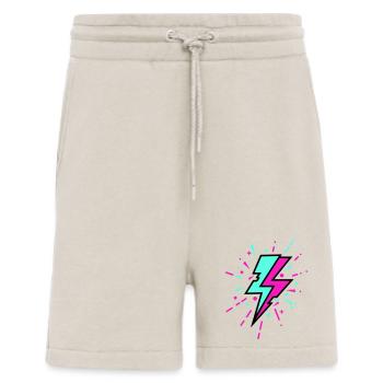 Retro Lightning Bolt Colorful Style - Shorts - made by SPREAD - WARM CLAY - Front
