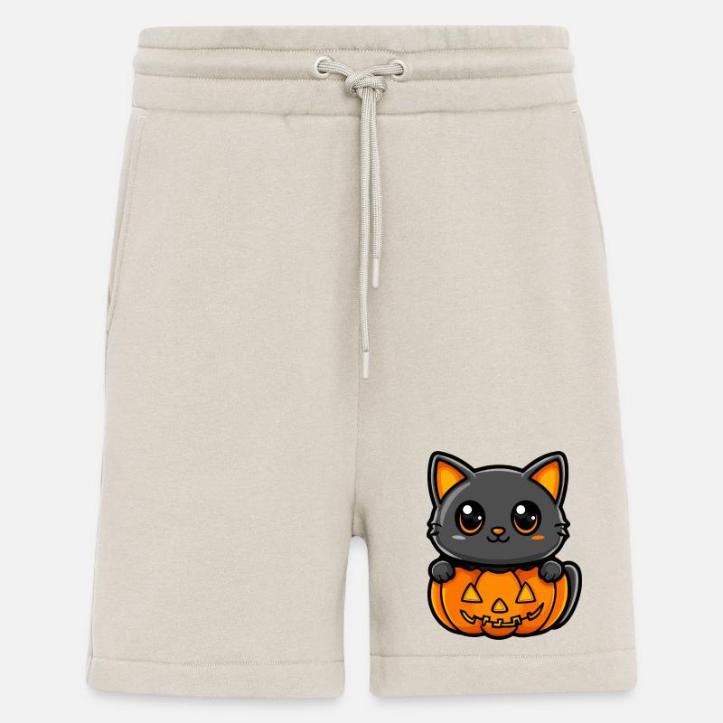 Katze Halloween Kater Comic - Shorts - made by SPREAD - WARM CLAY
