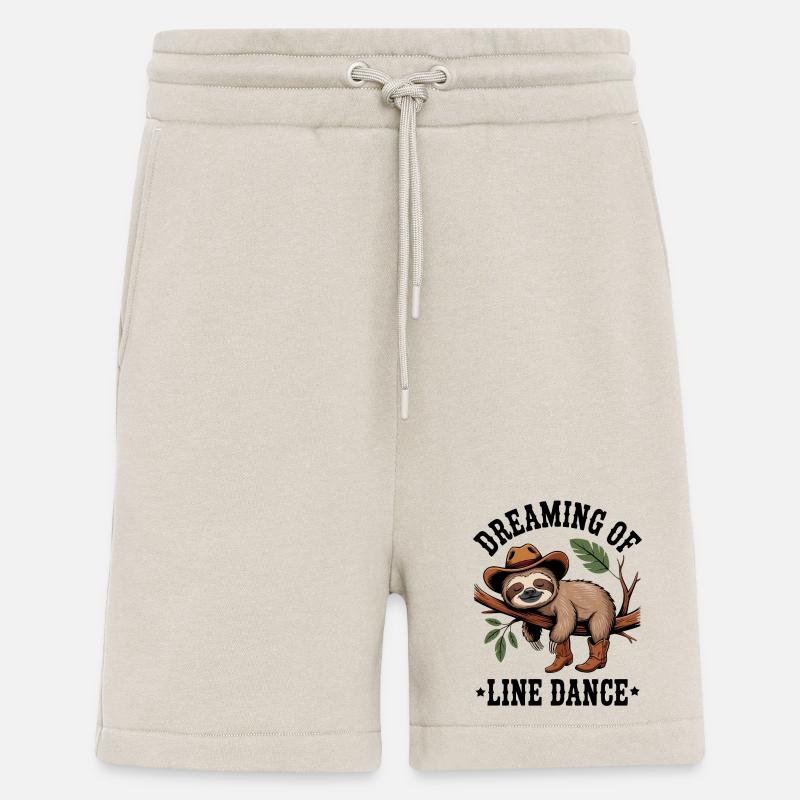 Faultier Cowboy auf Ast - Shorts - made by SPREAD - WARM CLAY