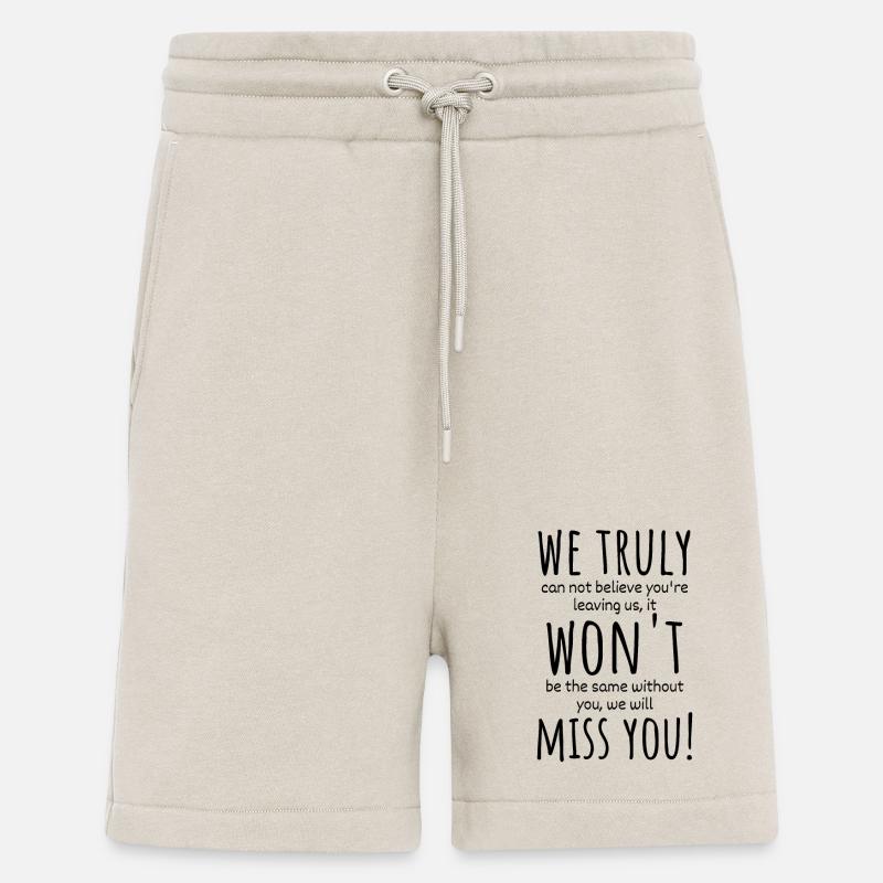 Jäähyväislahja , jäähyväislahjat - Organic Relaxed shortsit Made in EU - WARM CLAY