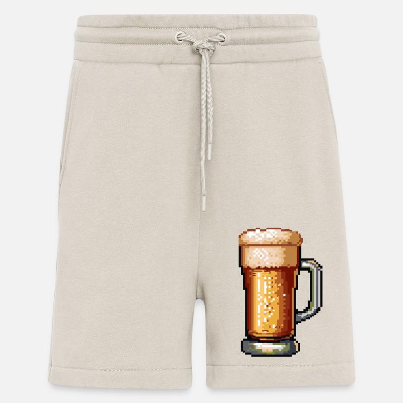 Bierkrug Pixel Bier - Shorts - made by SPREAD - WARM CLAY