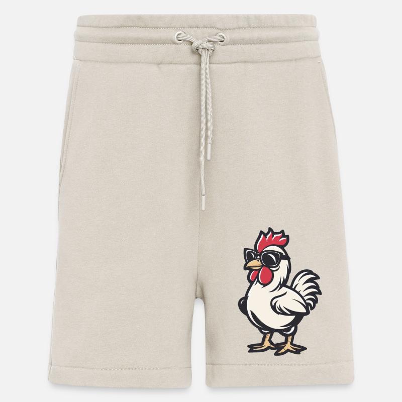 Chicken Comic Cool - Shorts - made by SPREAD - WARM CLAY
