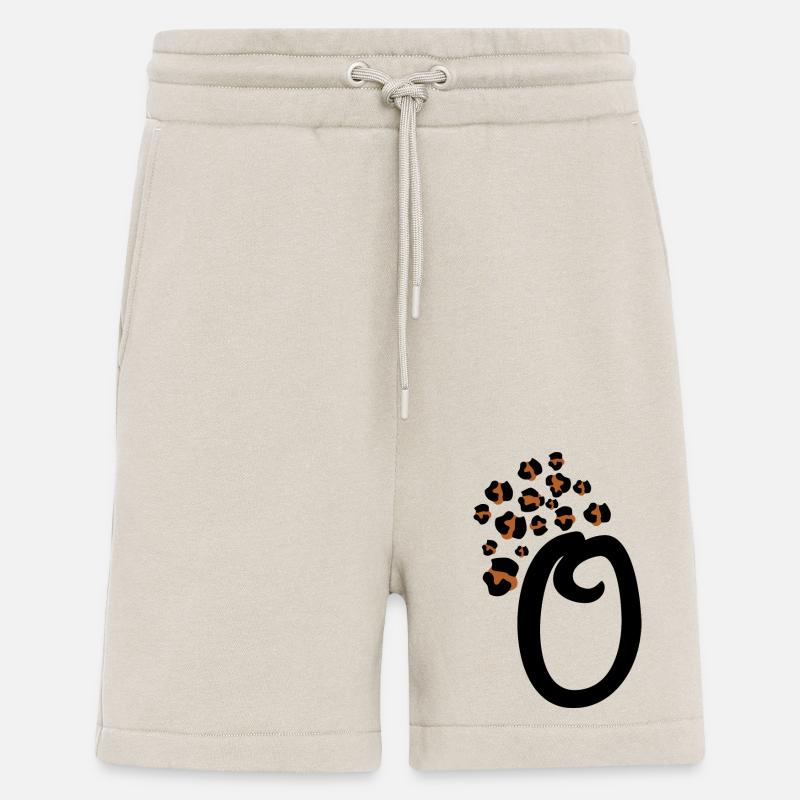 Letter o leopard patterns - Shorts - made by SPREAD - WARM CLAY