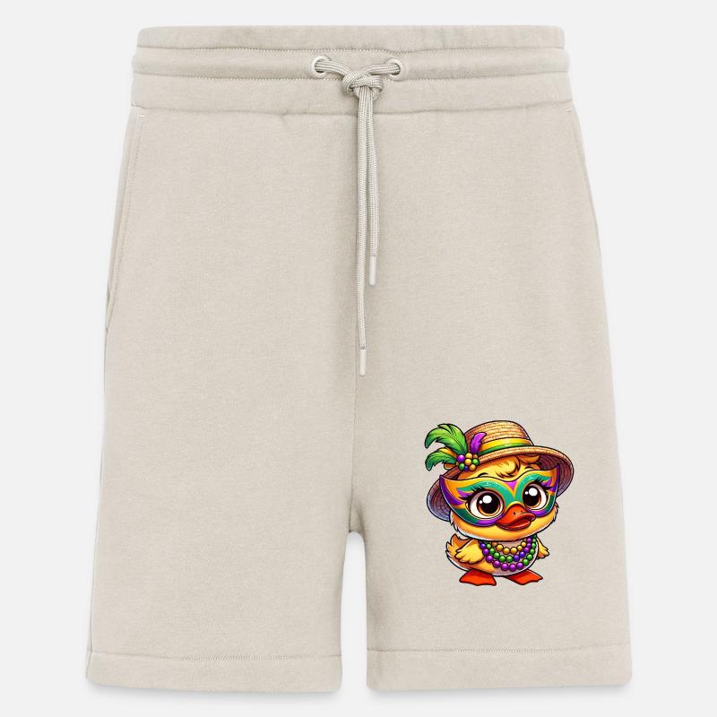 Mardi Gras Comic-Ente - Shorts - made by SPREAD - WARM CLAY