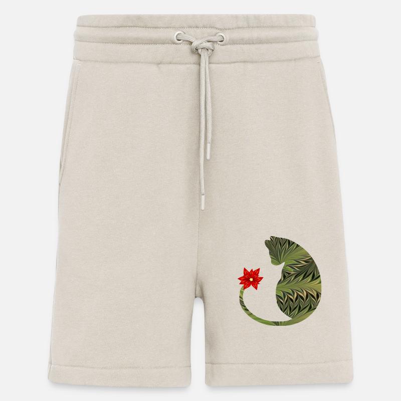 chat avec fleur e 101 - Short bio décontracté fabriqué en UE - WARM CLAY