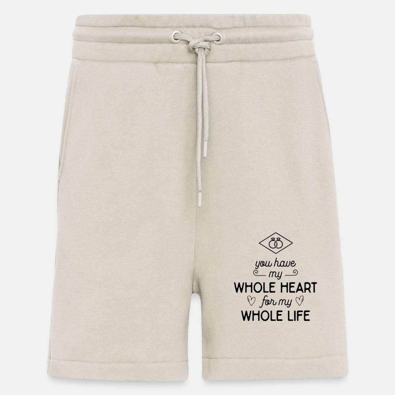 Déclaration d'amour - Short bio décontracté fabriqué en UE - WARM CLAY