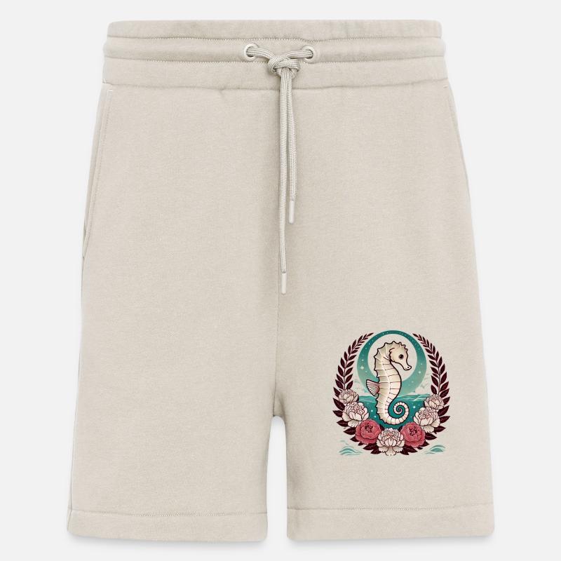 Hippocampe rétro - Short bio décontracté fabriqué en UE - WARM CLAY