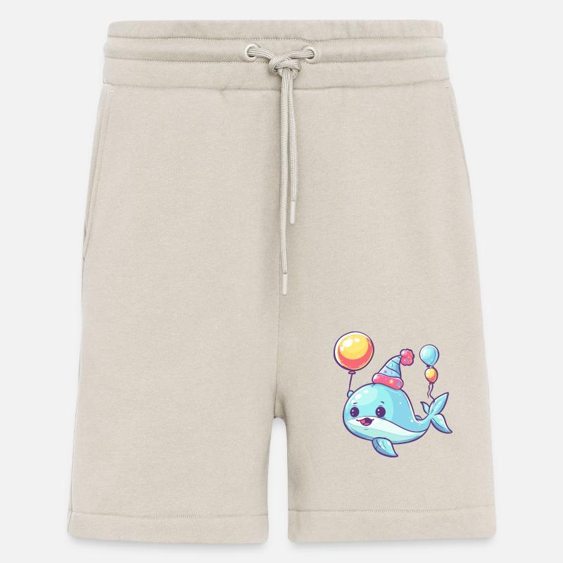 Whale Birthday Comic - Shorts - made by SPREAD - WARM CLAY