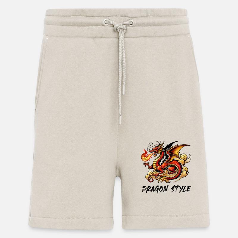 china drache 1 - Shorts - made by SPREAD - WARM CLAY