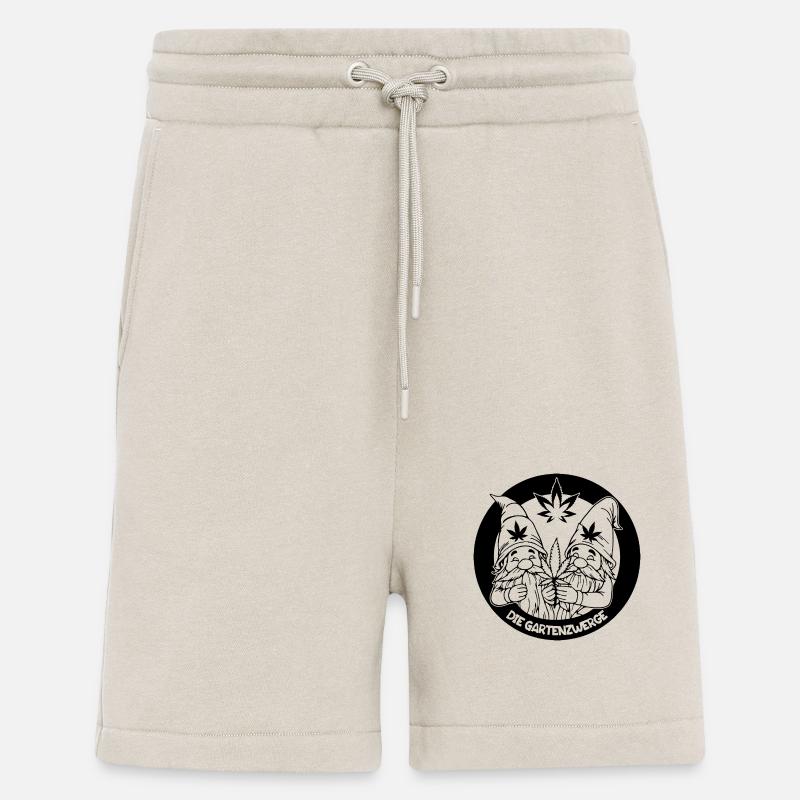 Kiffer Gartenzwerge mit Hanfblatt - Shorts - made by SPREAD - WARM CLAY